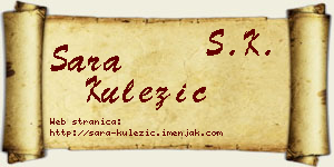 Sara Kulezić vizit kartica